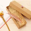 Kinesisk stil metall kreativ fjäder bokmärken antika handgjorda souvenir flickvänner gåvor pojkar födelsedag