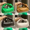 حقيبة مصممة 22S مصممة Jodie Mini Handbags مصمم فاخر intrecciato الجلود العلوية مقبض حقيبة صغيرة القابض المسائية حقيبة واحدة zi