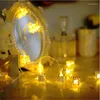 Strings Exquisite Cube LED String Light Iron Ins Fashion Battery Operated For Wedding Party Holiday Home Decor