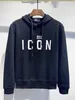 Moletom moletons masculinos DSQ Goyar Hoody Hoody