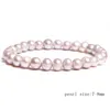 Fashion JewelryBracelets Natural Freshwater Pearl Bracelets Elegant Baroque Pearls Beaded Bracelet for Women Men Elastic Chain Fin3750410