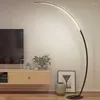 Vloerlampen dimable lamp led verlichting Noordse zwart -witte hoek slaapkamer decoratie woonkamer stand