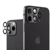 Voor iPhone 15 14 13 12 mini 11 13 Pro Max 3D Transparant Krasbestendig Achteruitrijcamera Lensbeschermer Beschermend gehard glas met flitscirkel