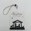 Creative 2022 New Wooden Christmas Decoration Pendant Craft Home Party Christmas Decor