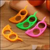 Fruitgroentegereedschap Plastic sinaasappelschilschillen Lemon Grapefruit Fruit Slicer opener Cutter Strip Keukengereedschap Gadgets Dhlkf