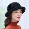 Berets Hepburn Elegante randhoed op de bocht voor een hoed voor vrouwen herfst en wintermode vilt tophoeden dames feestwol fedora