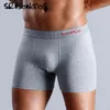 Mutande 4 pezzi di marca boxer di cotone intimo uomo mutandine da uomo solide set boxer sexy interno maschile mutande regalo pantaloncini