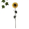 Gartendekorationen Metall Sonnenblume Stakes rustikaler außen dekorativer Pflanzenblume Steck Rasenhof Stick Ornamente Tor DIY