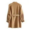 Women's Wool Autumn And Winter Woolen Overcoat Women X-Long Loos Double Sided Coat