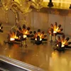 Candle Holders 6 Pack Metal Turkey Tea Light Thanksgiving Decoration For Home Holder CNIM