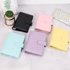 Ring PU Leather Budget Binder Pocards Vintage Notebook Po Kawaii Notepad Personal Diary For Loose Leaf