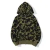 Designer Mens femmes sweat à capuche motif de requin populaire Sportwear Camouflage zip up hoodies haute qualité Veste taille S-XXXL dffg