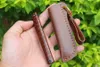 M6673 Pocket Flipper Folding Knife D2 Stone Wash Blade Snakewood Handle Ball Bearing Fast Open EDC Knives With Leather Mante