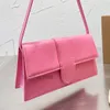 Designer-Taschen, Umhängetaschen, lange Damen-Geldbörse, echt rosa, braun, Wildleder, Messenger-Tasche