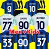 2022 2023 Lukaku voetbaltrui Barella Dzeko Interses Lautaro Milans Eriksen Skriniar Vidal Brozovic voetbalshirt 22 23 Uniformen Mannen Kits Sets