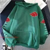 رجال الرجال للرجال من النوع الثقيل الساخن Akatsuki Cloud Hoodies الشتاء النساء هوديي سميكة الصوف الأكمام الطويلة من النوع الثني الهيب هوديي جيب رخيصة cosply الملابس G220916