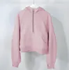 22 Semi-Reißverschluss-Kapuzenpullover, Fitnessstudio-Kleidung, Damen-Yoga-Outfits, Sport-Pullover, modisch, lockerer Freizeitmantel, Laufen, Fitness, lässig, verdickte Jacke7647738