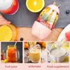 Juicers Mini adorável liquidificador doméstico liquidificador USB recarregável Copo portátil Máquina