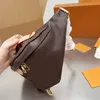 Designer Waist Bags Luxury Handbag Brown Flower Shoulder Messenger Bag Branded Replica Crossbody Handbag Leather Women Purse Wallets
