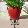 Party Decoration Stand Flower Pot Holder Metal Potted Planter Iron Rack Shelf Display Stands Proof Rust Rustproof Heavy Base Duty Trivet