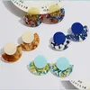 Charm Geometry Sector Circar Ear Pendants Acetic Acid Plate Personality Earrings Woman Fashion Earring Jewelry Accessories 2 6Sfc O2 Dhj8V