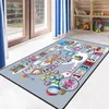 Tapis 6 styles 3 tailles durables doux antidérapants imprimés forme carrée enfants tapis modèle de maison moderne