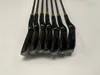 Iron Set Blade Black Forged Irons Golf Clubs 4-9p Steel Arbre avec couvercle de la tête