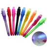 1pc 2 в 1 Magic Luminous Light Pen Многофункциональное ультрафиолетовое написание невидимых чернил светодиодные деньги, девичья игрушка