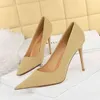 3391-2 Sandals Fashion Thin Heel Ultra High Shallow Mouth Pointed Sexy Nightclub Slim Women's Single Shoes