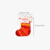 Christmas Candy Cookies Stand Up Ziplock Bag Gift Bags Foil Candy Stocking Bags Resealable Treat Bags Bake Supplies MJ0808