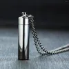 قلادة قلادة الرجال جثث جرة القلادة سحر المدجرة المزخرفة Manmade Memorial Memorial Jewelry for Ashes Pet Tube