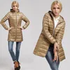Parkas pour femmes Bang 7XL 8XL Plus veste longue hiver Ultra léger avec manteau à capuche femme grande taille manteaux 220916