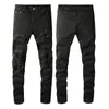 2021 jeans jeans motociclista in moto in difficolt￠ Jean rock skinny slim fod hole lettera topquality marchio hip hop jeans pantaloni 7625