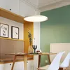 Pendant Lamps Modern Dining Hall Chandelier Simple Fashion Designer's Lamp Single Head Creative Circle Black Study Led Room