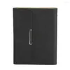 Faux Leather Refillable A5 Notebook Binder Planner Journal With Card Pen Holder