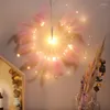 Strings 2022 Lighting USB Feather Fireworks Lamp String Decoration Light Outdoor Courtyard Decorations #3J09