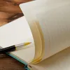 Páginas espessos de couro pu5 notebook caixa de natal