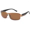 Zonnebril Lonsy Vintage Black Pochromic Men Polarisated Driving Chamele -bril Mannelijk Veranderen Kleur klassieke zon UV400