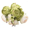 Dekorativa blommor 1 St￤ng europeisk konstgjord Peony Silk Fake Wedding Party Home Decoration Flower Bouquet Wreath Diy Scrapbooking