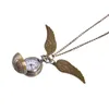 Orologi da tasca 1 pz Regalo antico della vigilanza del quarzo del pendente della collana dell'ala della sfera della ragnatela dell'annata