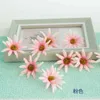 Faux Floral Greenery 10Pcs Chrysant Flower Simulation Chrysant Head Decorazione di nozze Ono Chrysant Flower Bunch Wreath J220906