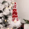 Christmas Light up Gnomes Elf Handmade Swedish Tomte Gnomes Ornaments 5 Color Plush Doll Xmas Hanging Decoration Pendants