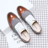 أحذية غير رسمية Brogues Men Shoes Pu Leather Heel Flat Mashion Daily Workplace Hotel Car Wedding Car Seleing Lace-Up Brusiness Business