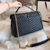 Damesmode zadel schouder clutch bags casual dame handtas lederen kettingen rits hasp messenger luxe designer tas zakelijke draagtas dames crossbody portemonnees