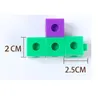 블록 액세서리 장난 장난감 계산 장난감 학습 리소스 수학 링크 큐브 초기 수학 기술 세트 100 큐브 게임 2cm