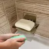 Mydlanki naczynia ze stali nierdzewnej Tray do przechowywania naczynia do naczynia kuchennego gąbka gąbkowania Organizator łazienki pojemnik na ścianę bez wiercenia
