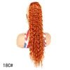 Long Ponytails Extensions Synthetic Drawstring Ponytail Afro Kinky Curly Ponytail Hair Elastic Hairpiece