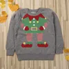 Familjsmatchande kläder Citgeett Autumn Winter Christmas 18m-6y Toddler Kids Baby Boy Girl Cartoon Sticked tröja långärmad Pullover Xmas Outfits L220916