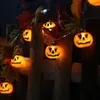 Décoration de fête 2M 4M Artificielle Feuilles D'érable Citrouille Lumières Chaîne Halloween Suspendu Horreur Lumière pour Noël Maison Bar KTV Patio Décor 220915