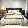 Bedding Conjunta de alta qualidade 1400TC Egyptian Cotton Bordedery Conjunto de edredão Tampa de edredom colcha